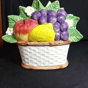 Fruit Fair Napkin Holder by Fitz & Floyd Vintage 1990